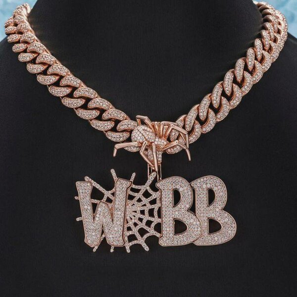 Collier Hip-Hop en Argent avec Pendentif Tête de Mort