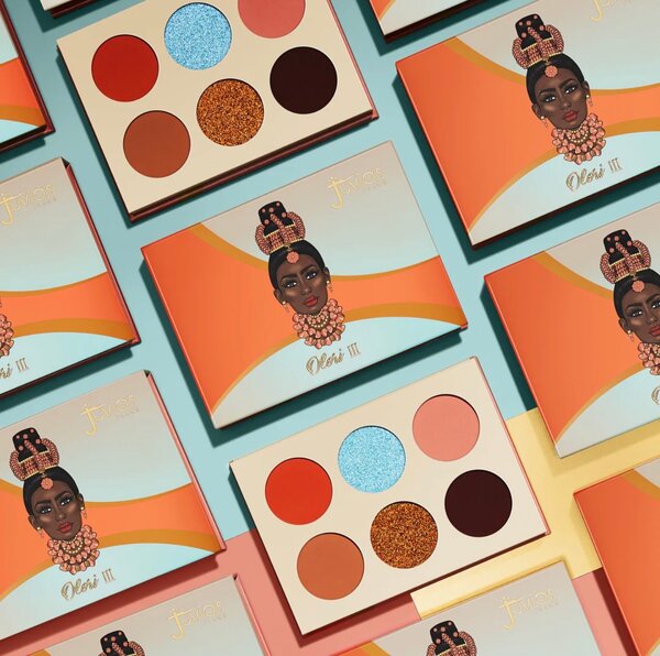 Palette de fards à paupières vifs