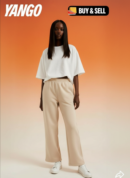 Pantalon de survêtement beige