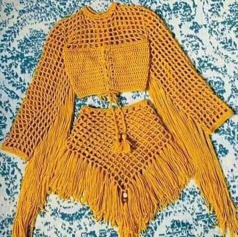 Ensemble crochet 3 pièces pour femme