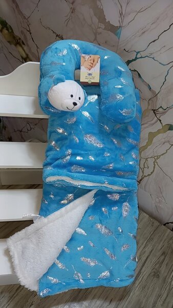 Set de naissance douce bleu