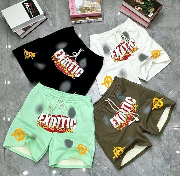 Shorts tendance multicolores