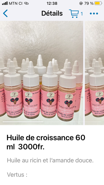 Huile de croissance Ricin Joba