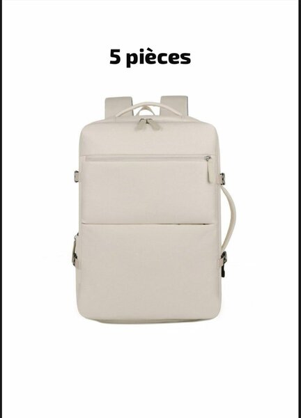 Sac à dos en cuir blanc pour femme