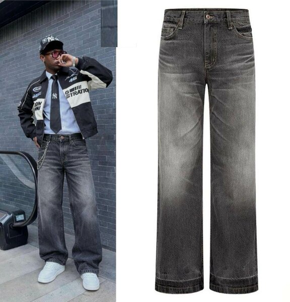 Jean large décontracté homme