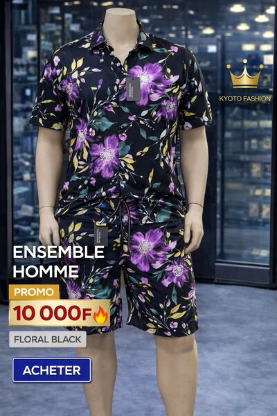 Ensemble Homme Floral Été