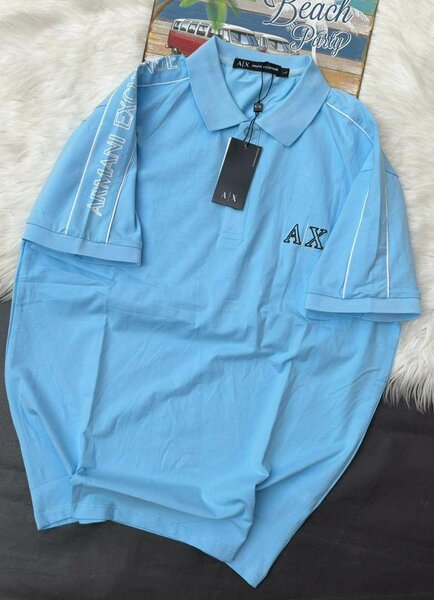 Polo Armani bleu homme