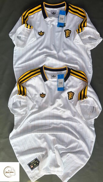 Maillot de Foot Blanc Jaune