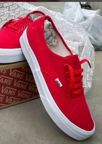 Chaussures Vans rouges pour hommes