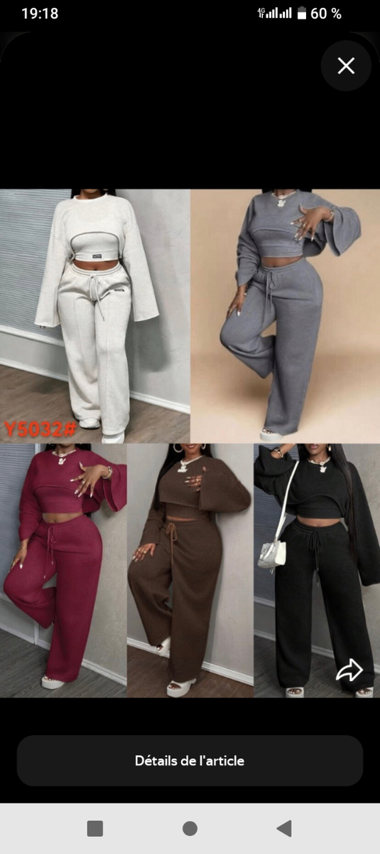 Ensemble confortable femme