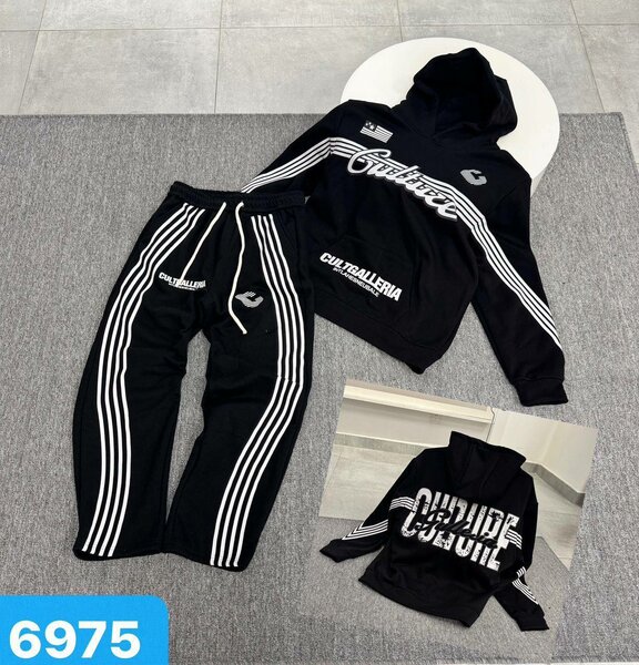 Ensemble survêtement noir pour homme