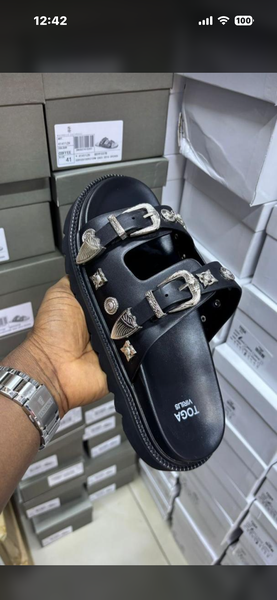 Sandales noires mode