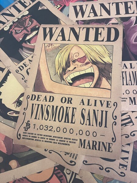 Affiche Wanted One Piece Sanji