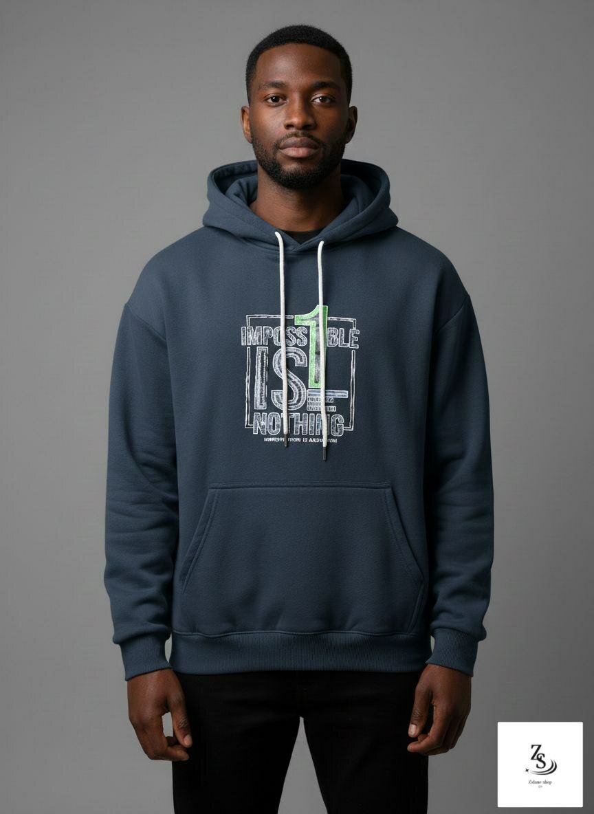 Sweat à capuche graphique homme