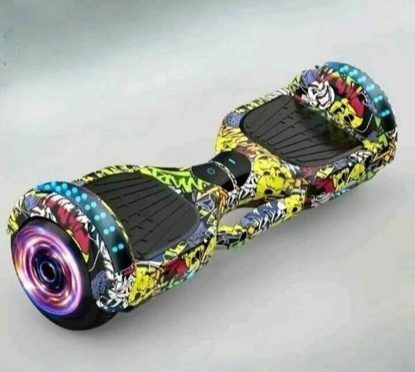 Hoverboard avec motifs colorés