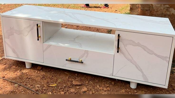 Meuble TV Moderne en Marbre