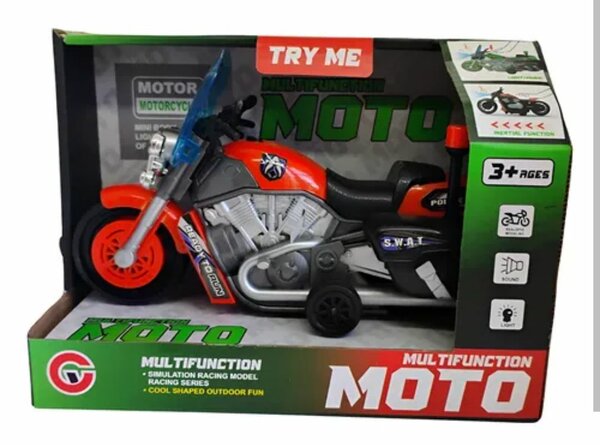 Moto jouet policière