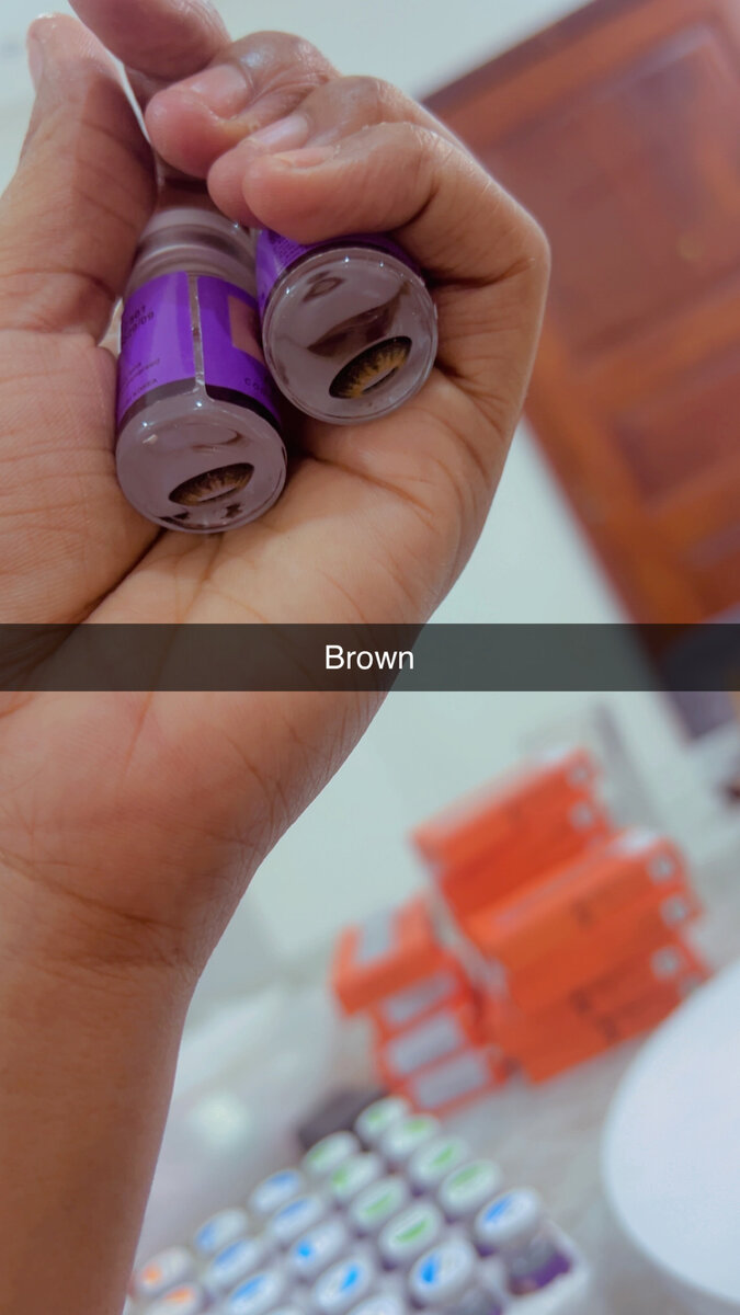 Lentilles de contact colorées