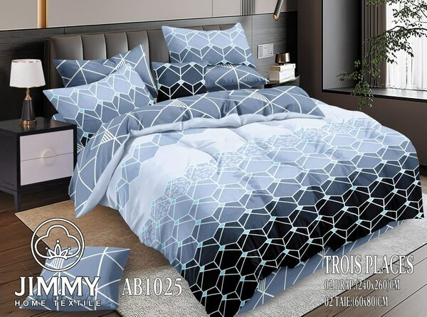 Parure de lit 3 pièces JIMMY HOME TEXTILE