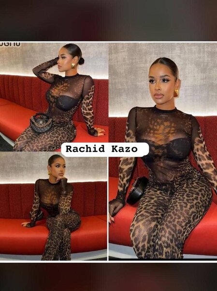 Combinaison Léopard Transparente