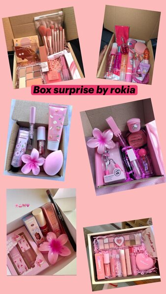 Boîte surprise pour femme avec produits de beauté