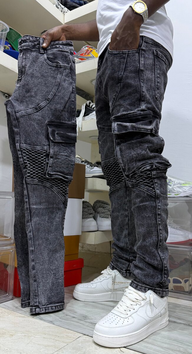 Jean Cargo Motard Homme