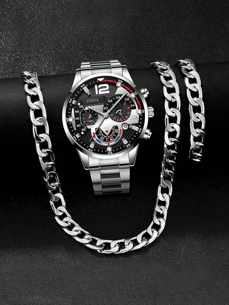 Montre et Bijoux Homme Élégant
