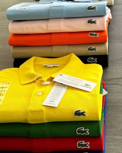 Polos colorés en coton