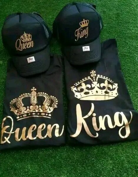 Ensemble T-shirt et Casquette Couple King Queen