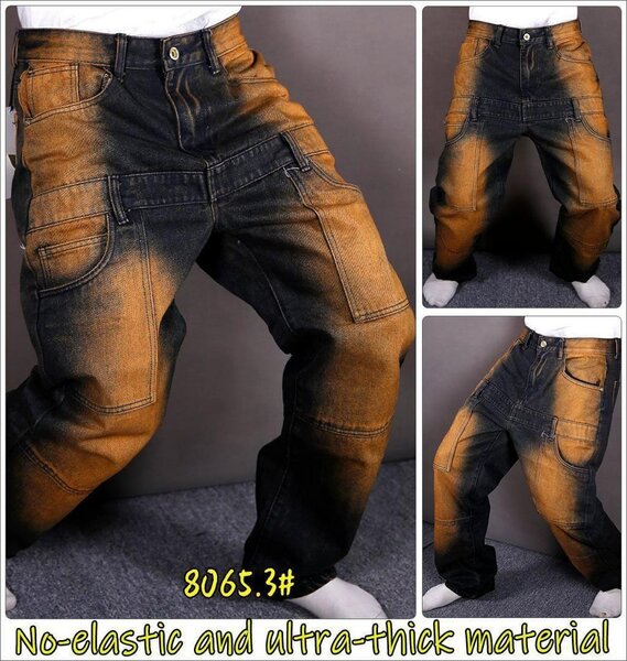 Jean épais bicolore homme