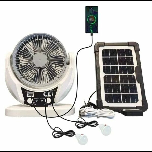 Ventilateur solaire rechargeable