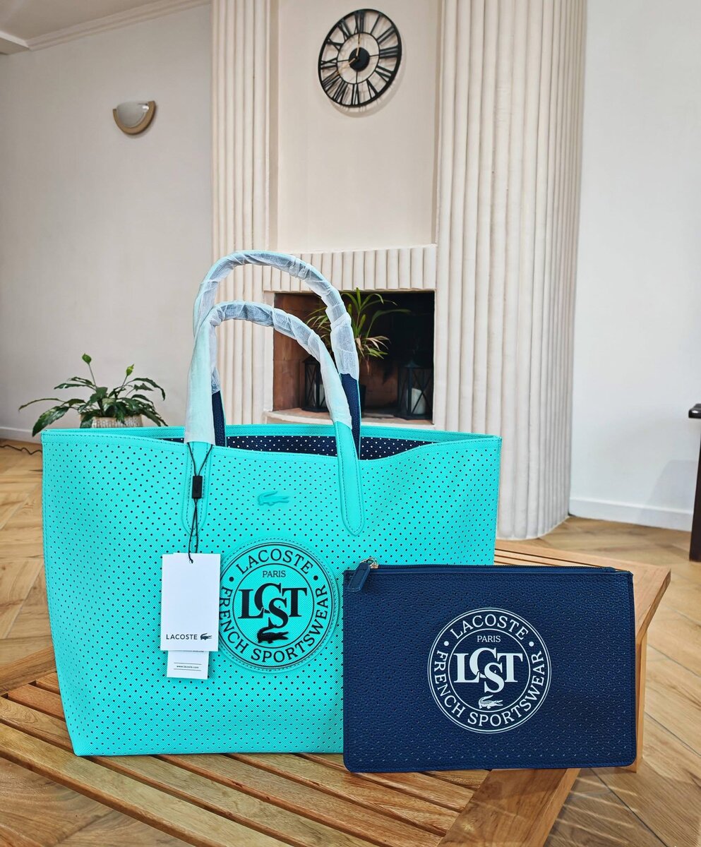 Sac cabas Lacoste en toile perforée