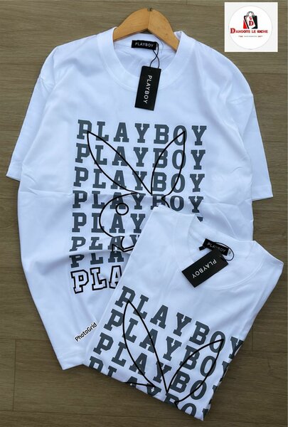 T-shirt Blanc PLAYBOY Homme