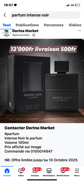 Parfum Intense Noir 100ml