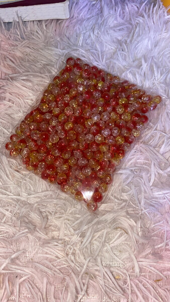 Perles translucides colorées