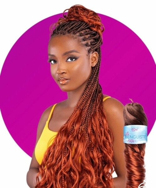 Tresses synthétiques longues bouclées