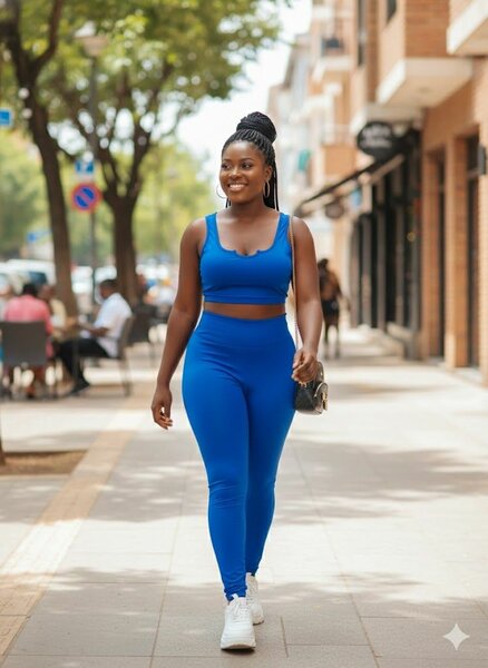 Ensemble Sportif Femme Bleu