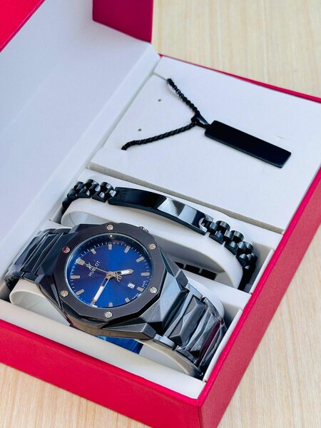 Montre Homme Luxe avec Bracelet en Acier