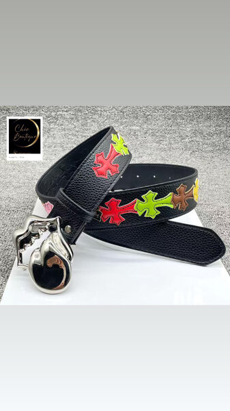 Ceinture en cuir colorée