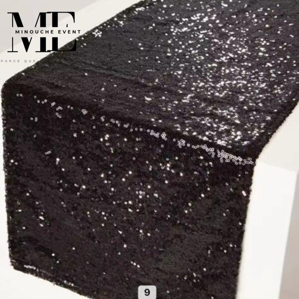 Nappe Ronde Élégante Noire