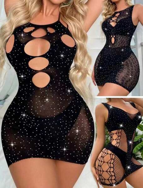 Robe Sexy Maille Transparente