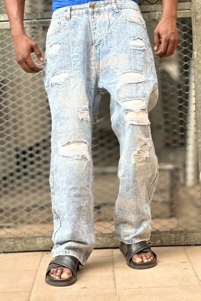 Jeans déchirés homme