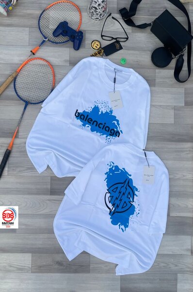 T-shirt à motifs blanc stylé