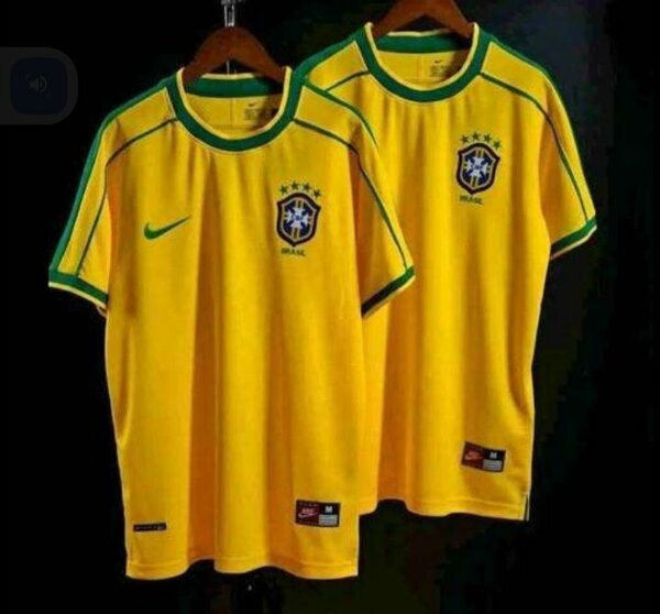 Maillot Brésil Nike jaune pour homme