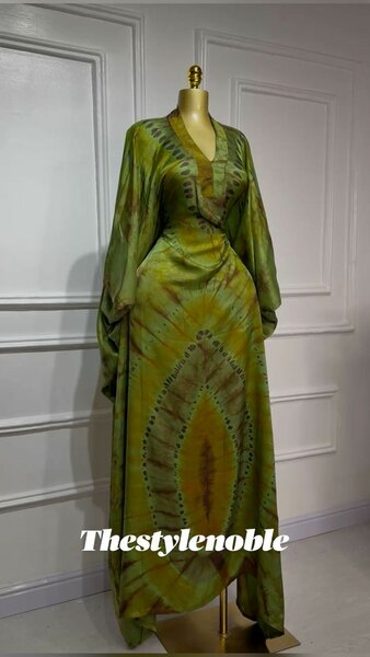 Robe Kaftan Vert Chic