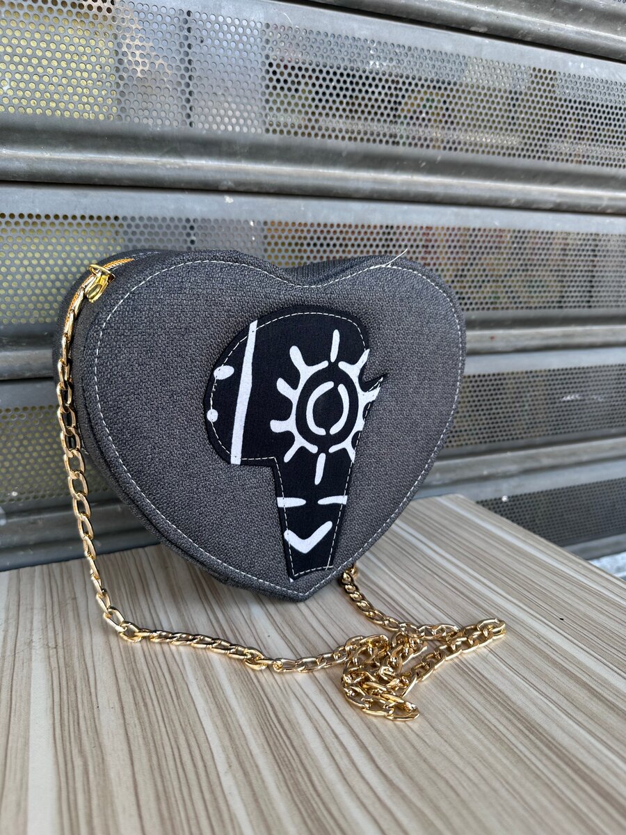 Sac à main coeur ethnique