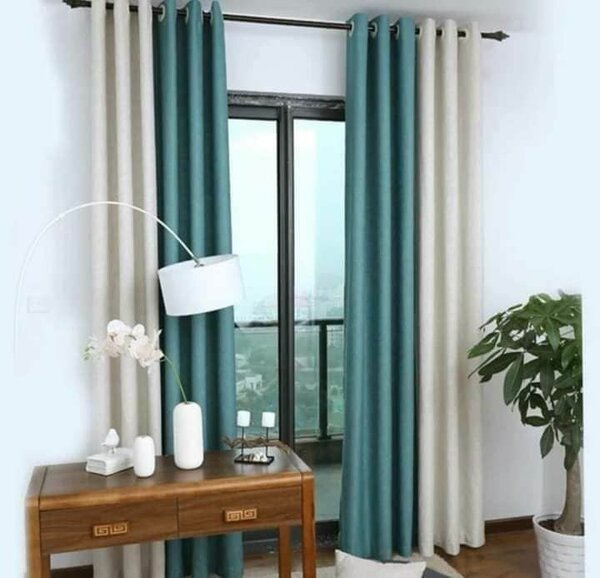 Rideaux élégants bicolores