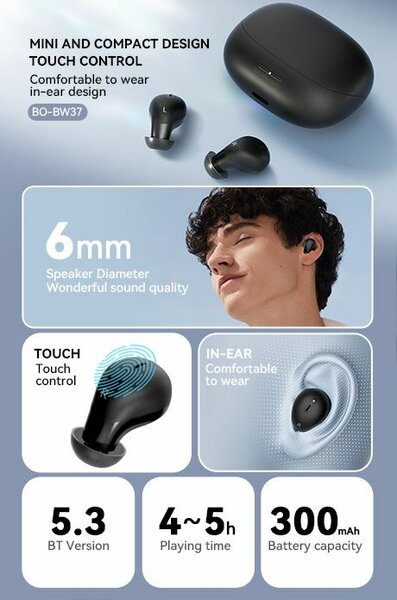 Écouteurs Bluetooth BWOO BW37