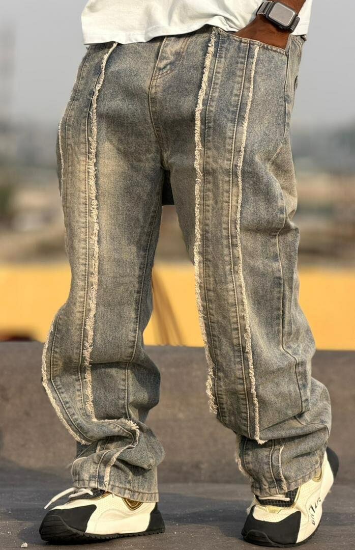 Jeans homme décontractés avec motifs