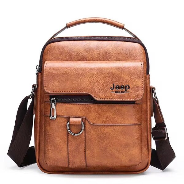 Sac à bandoulière homme en cuir Jeep
